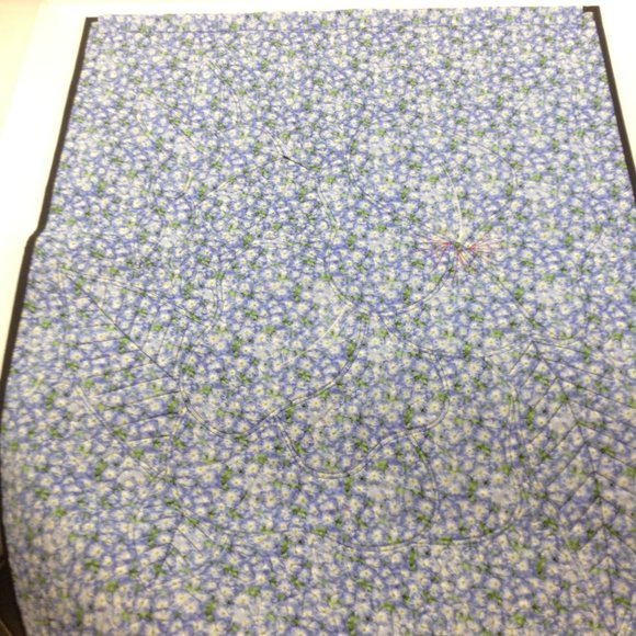 Quilted Fusible Applique Hummingbird Hibiscus 29 1/4" x 23 1/4" Handmade Panel - Picture 13 of 16